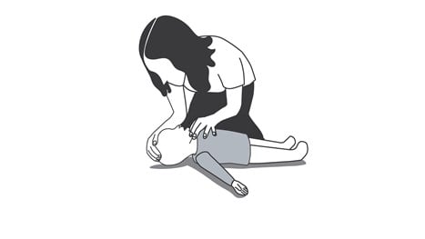 First Aid Baby CPR For An Infant Who Is Unresponsive And Not Breathing ...