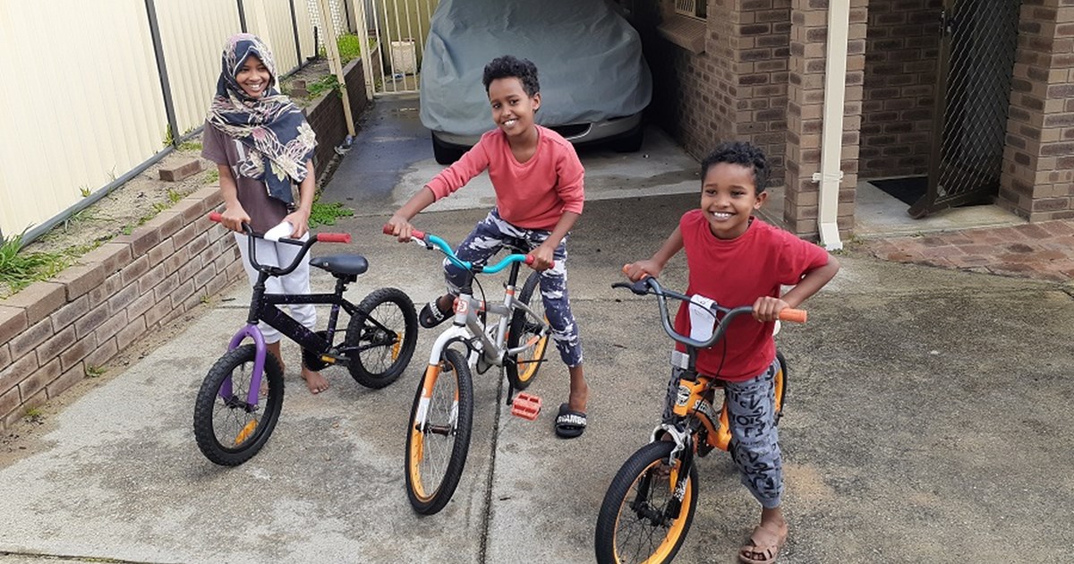 Riding towards friends and belonging in a new country